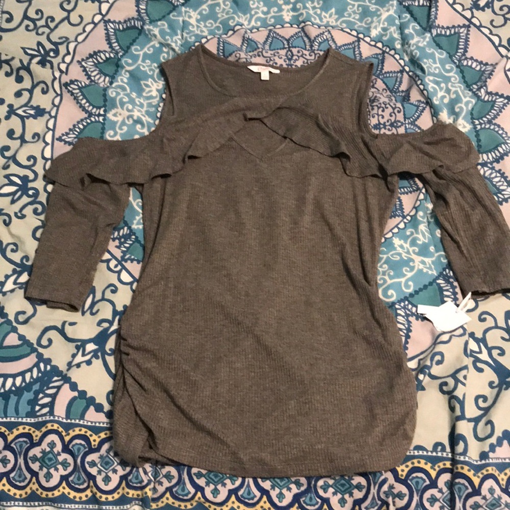 Candies off the shoulder quarter sleeve shirt